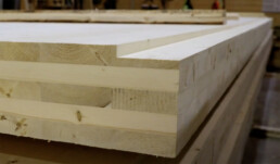 cross section of sustainable wood product