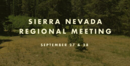 Sierra Nevada Regional Meeting banner
