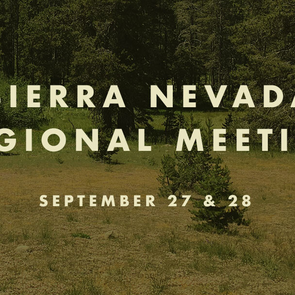 Sierra Nevada Regional Meeting banner