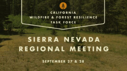 Sierra Nevada Regional Meeting September 27 & 28 Header