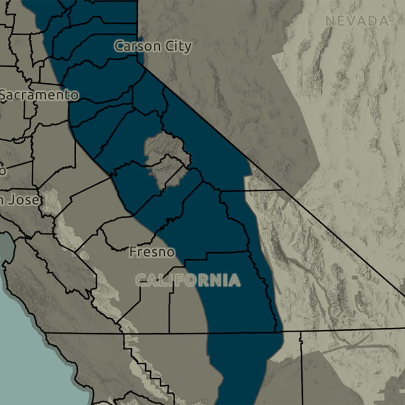 Data Collection on Map of California