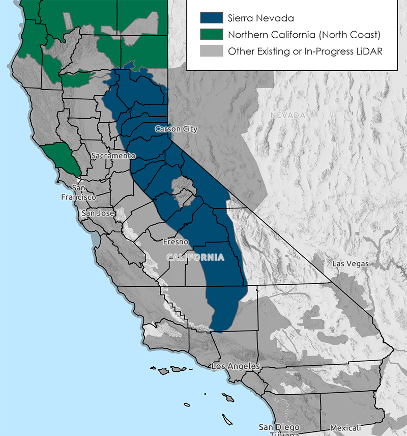 Data Collection on Map of California
